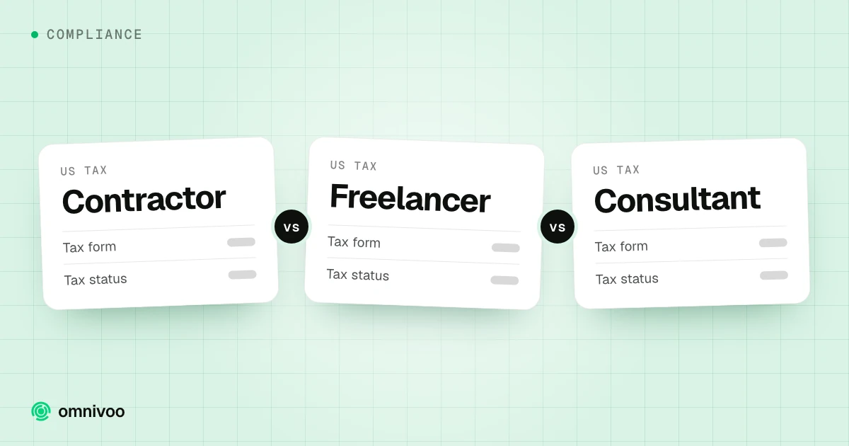 Contractor vs Freelancer vs Consultant, compared on tax form and tax status