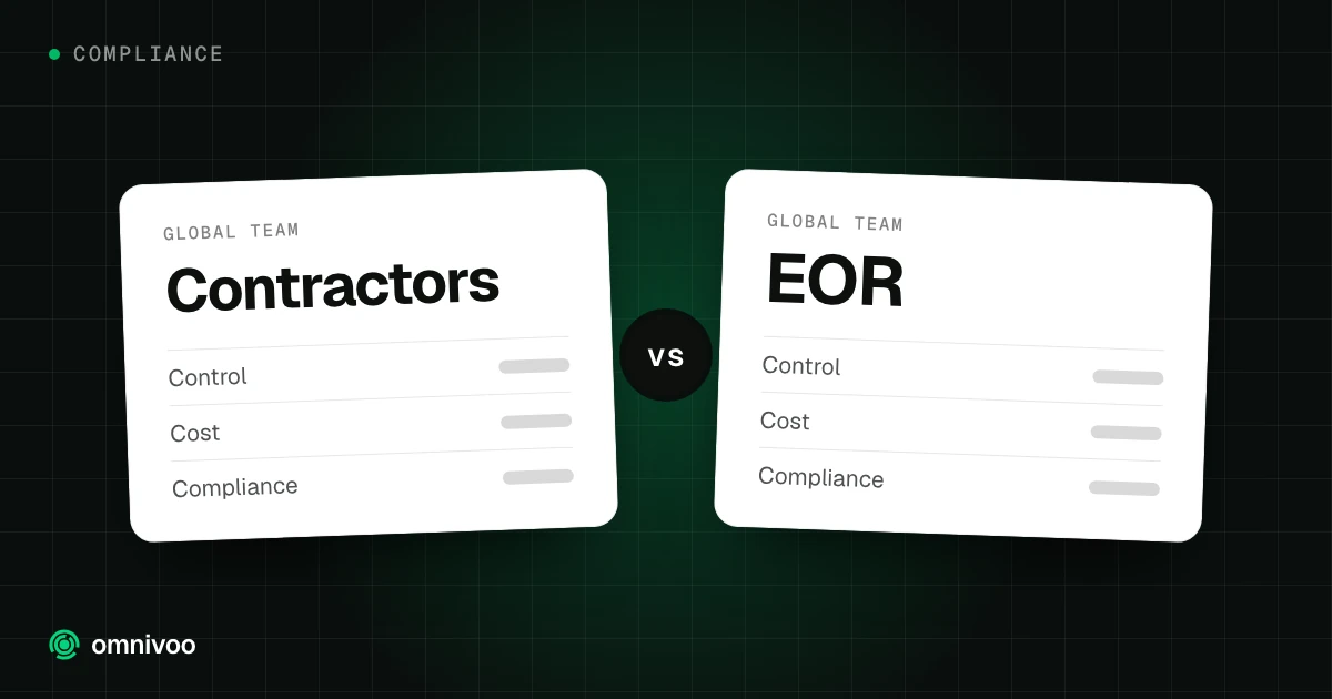 Contractors vs EOR, compared on control, cost and compliance