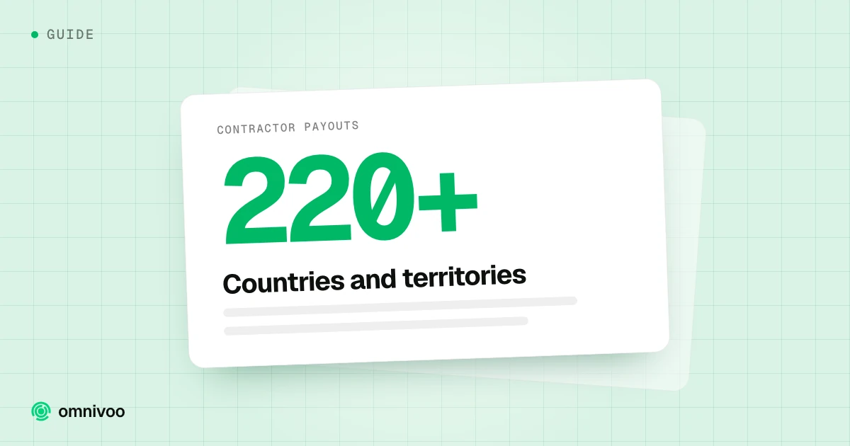 220+: Countries and territories. Contractor payouts