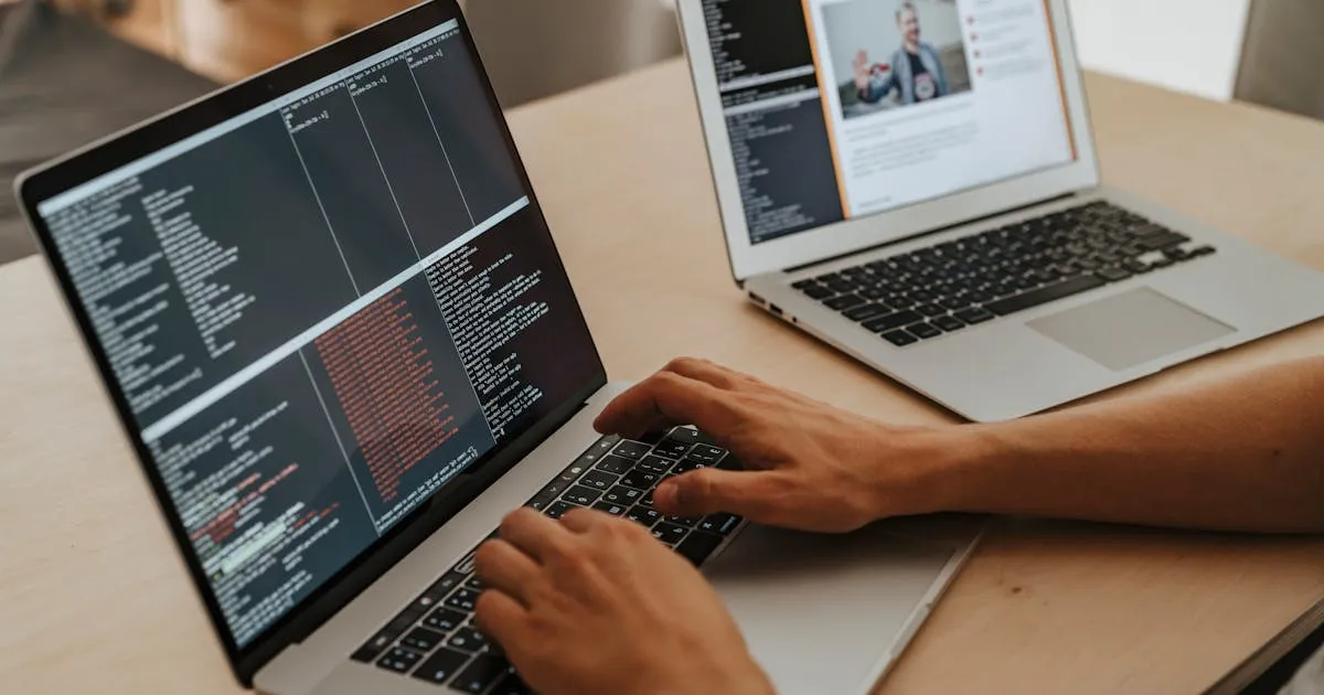 Java developer working on enterprise application code