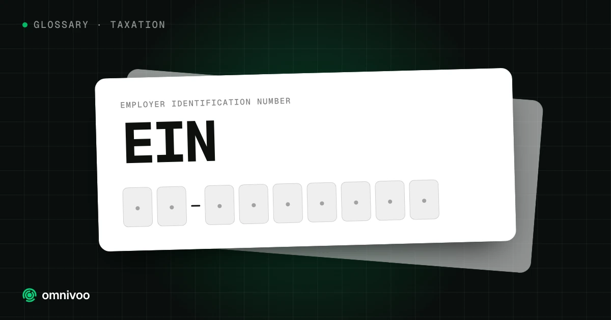 EIN, Employer Identification Number, shown as its 9-character format