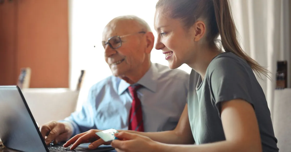 Senior person reviewing pension paperwork, EPS pension formula calculation