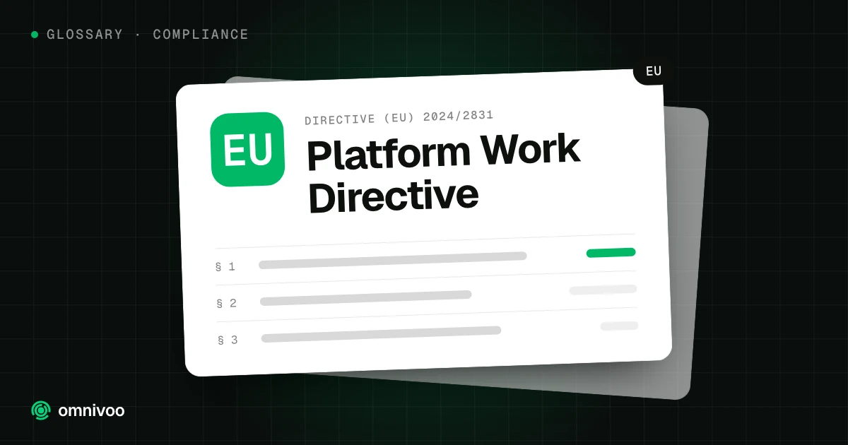 Platform Work Directive, Directive (EU) 2024/2831 (EU)