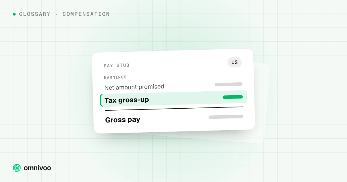 Pay stub with the Tax gross-up line highlighted