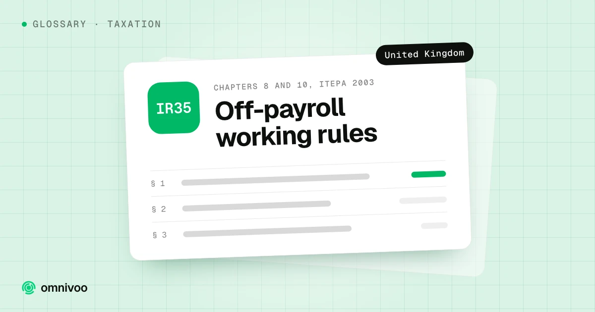 Off-payroll working rules, Chapters 8 and 10, ITEPA 2003 (United Kingdom)