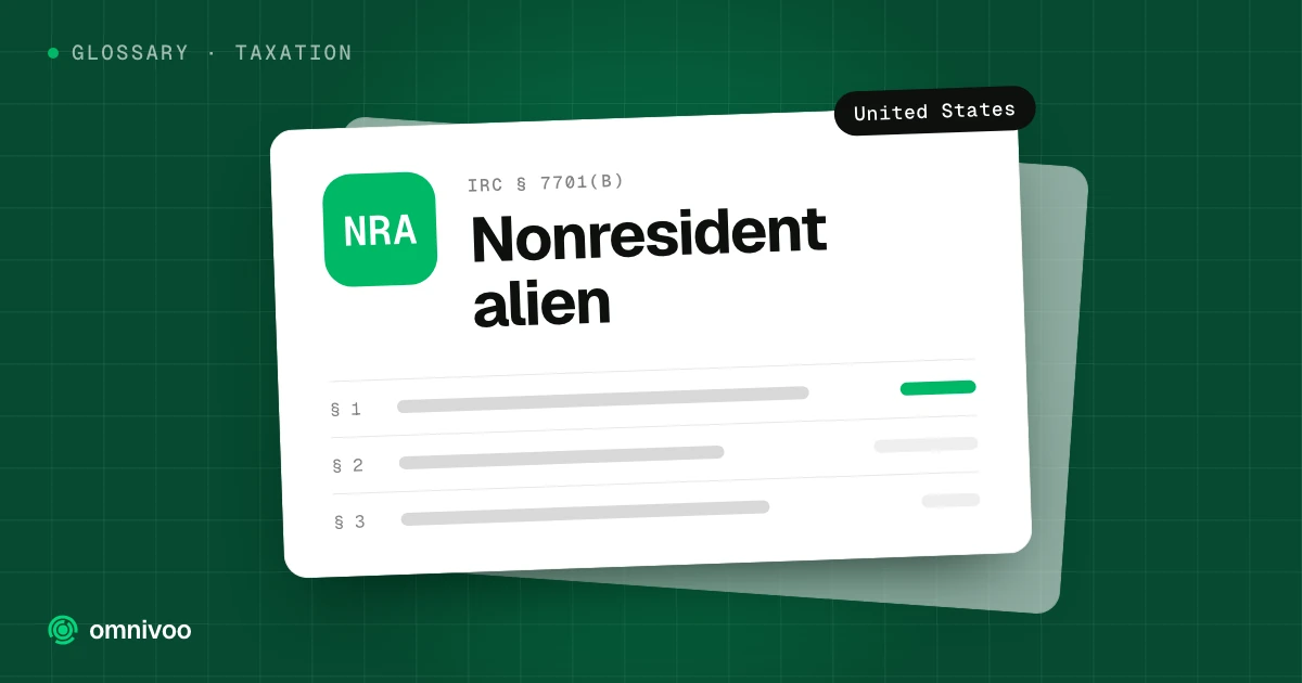 Nonresident alien, IRC § 7701(b) (United States)
