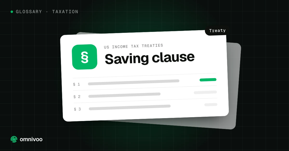 Saving clause, US income tax treaties (Treaty)