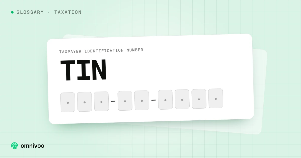 TIN, Taxpayer Identification Number, shown as its 9-character format
