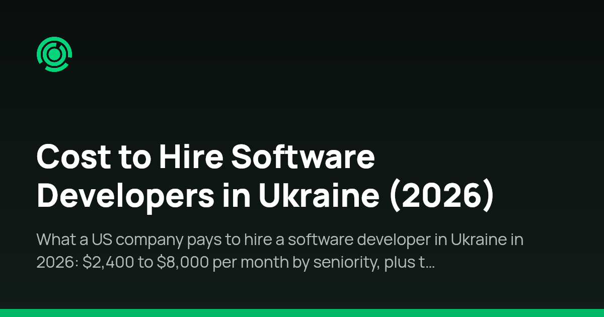Cost to Hire Developers in Ukraine 2026 | Omnivoo