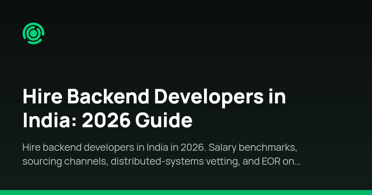 Hire Backend Developers in India: 2026 Guide | Omnivoo