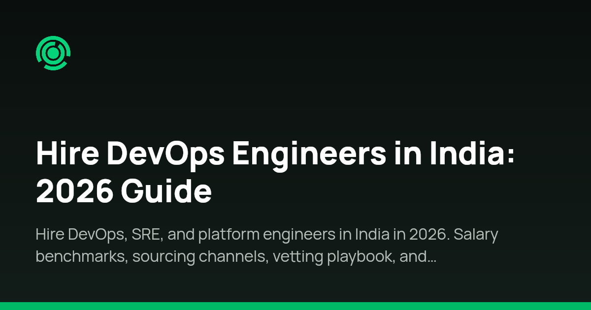 Hire DevOps Engineers in India: 2026 Guide | Omnivoo