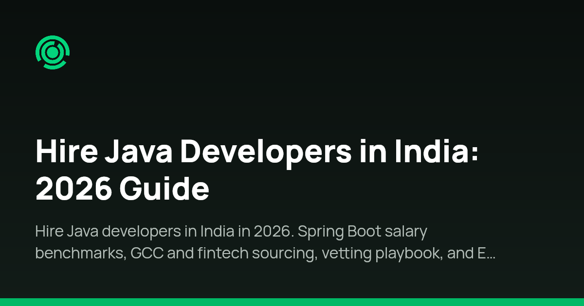 Hire Java Developers in India: 2026 Guide | Omnivoo