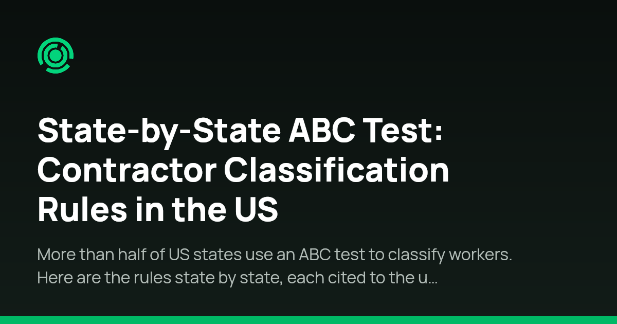 State-by-State ABC Test for Contractors | Omnivoo