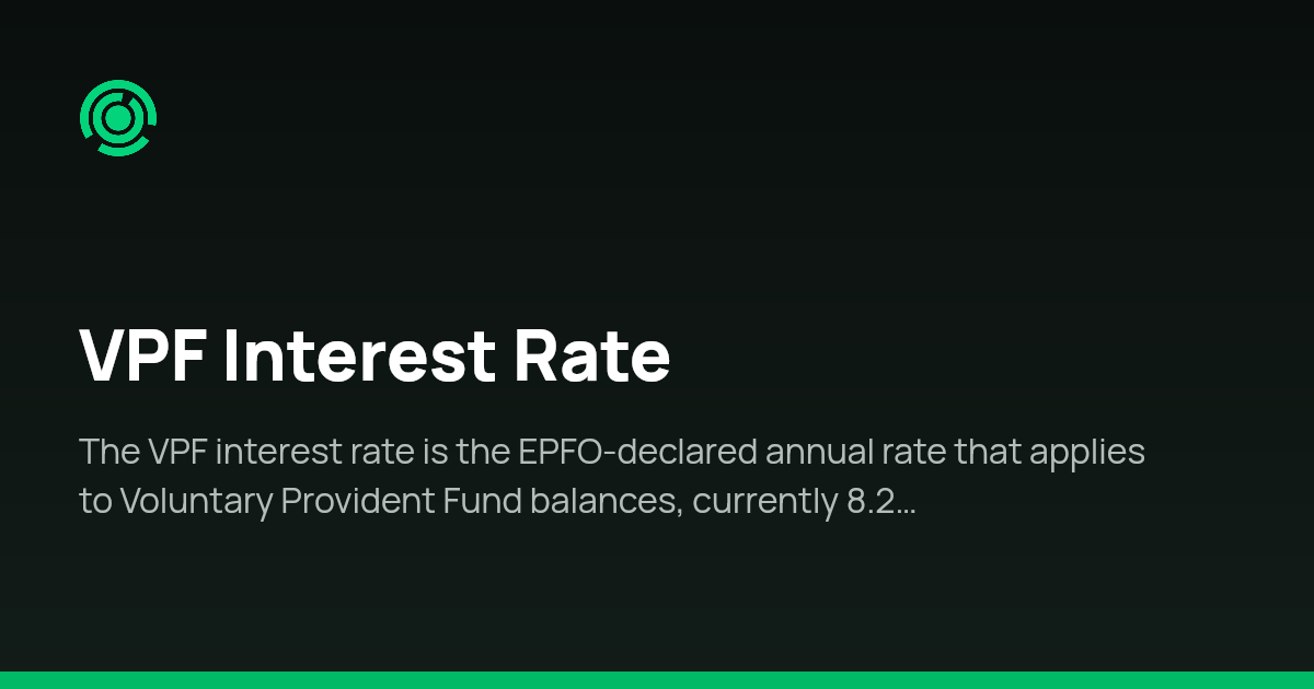 VPF Interest Rate | India HR Glossary | Omnivoo